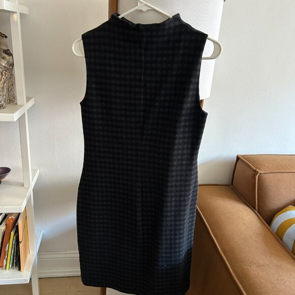 Mock Neck Dress in Gingham Knit - Picture 5 of 6